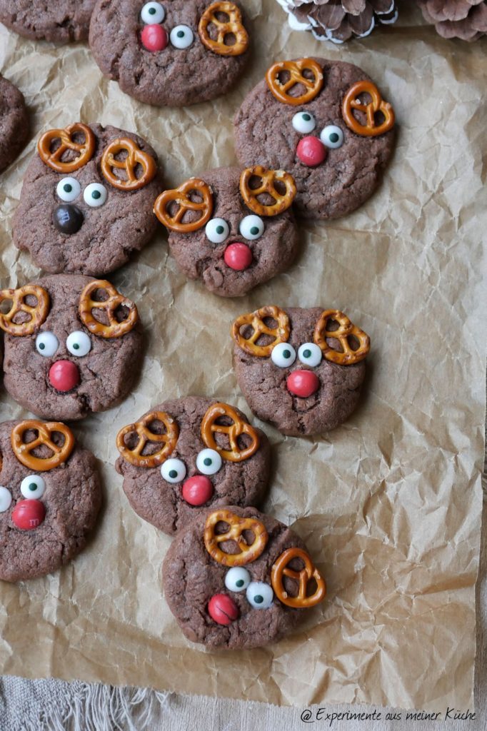 Rentier-Cookies | Rezept | Weihnachten | Backen | Kekse | Plätzchen
