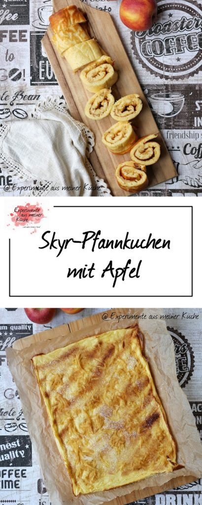 Süßer Skyr-Pfannkuchen mit Apfel | Rezept | Essen | Kochen | Eierspeise | Weight Watchers