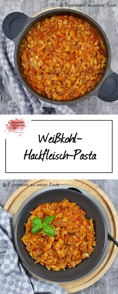 Weißkohl-Hackfleisch-Pasta | Kochen | Essen | Rezept | One Pot | Weight Watchers