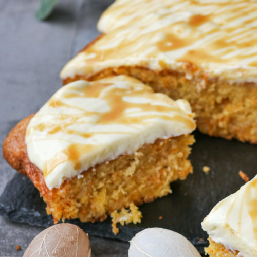 Ananas-Möhren-Kuchen mit Frischkäsefrosting | Backen | Ostern | Blechkuchen