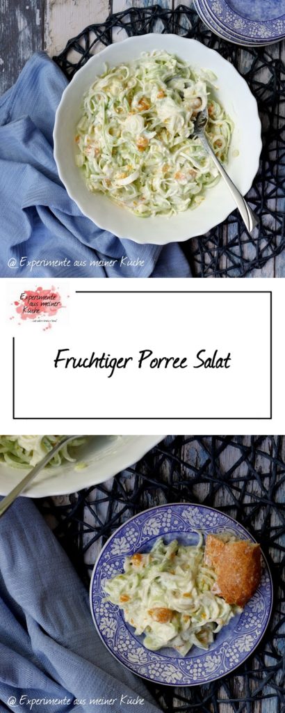 Fruchtiger Porree Salat | Essen | Rezept | Partyfood | kalte Küche