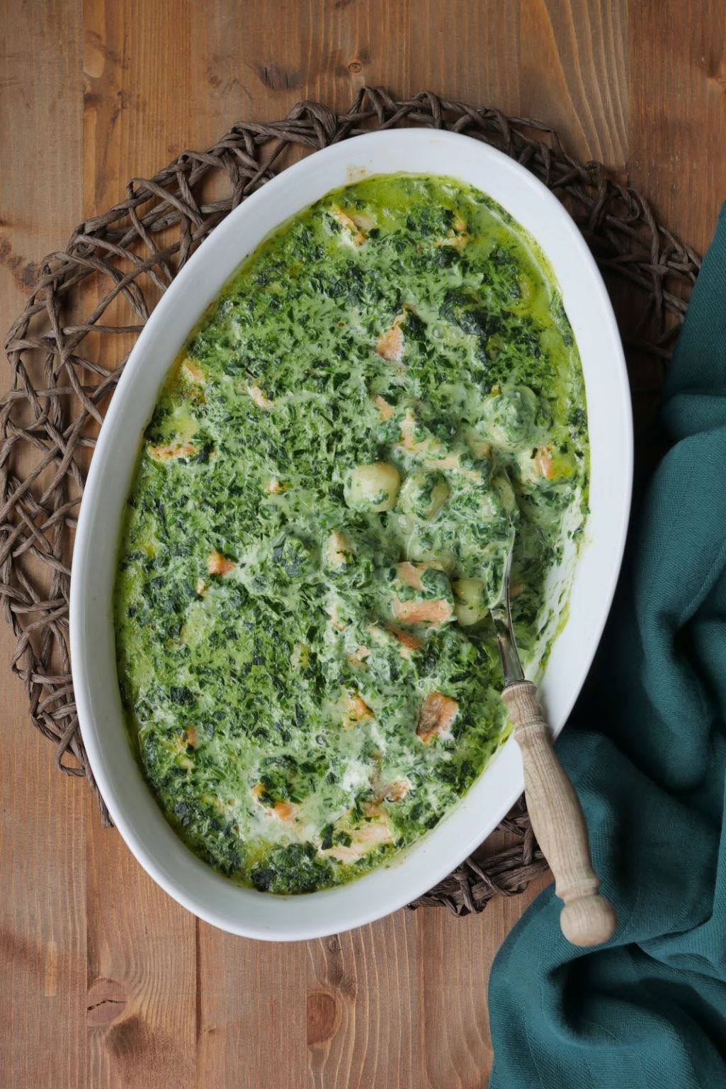 Lachs-Gnocchi-Spinat-Gratin - Experimente aus meiner Küche