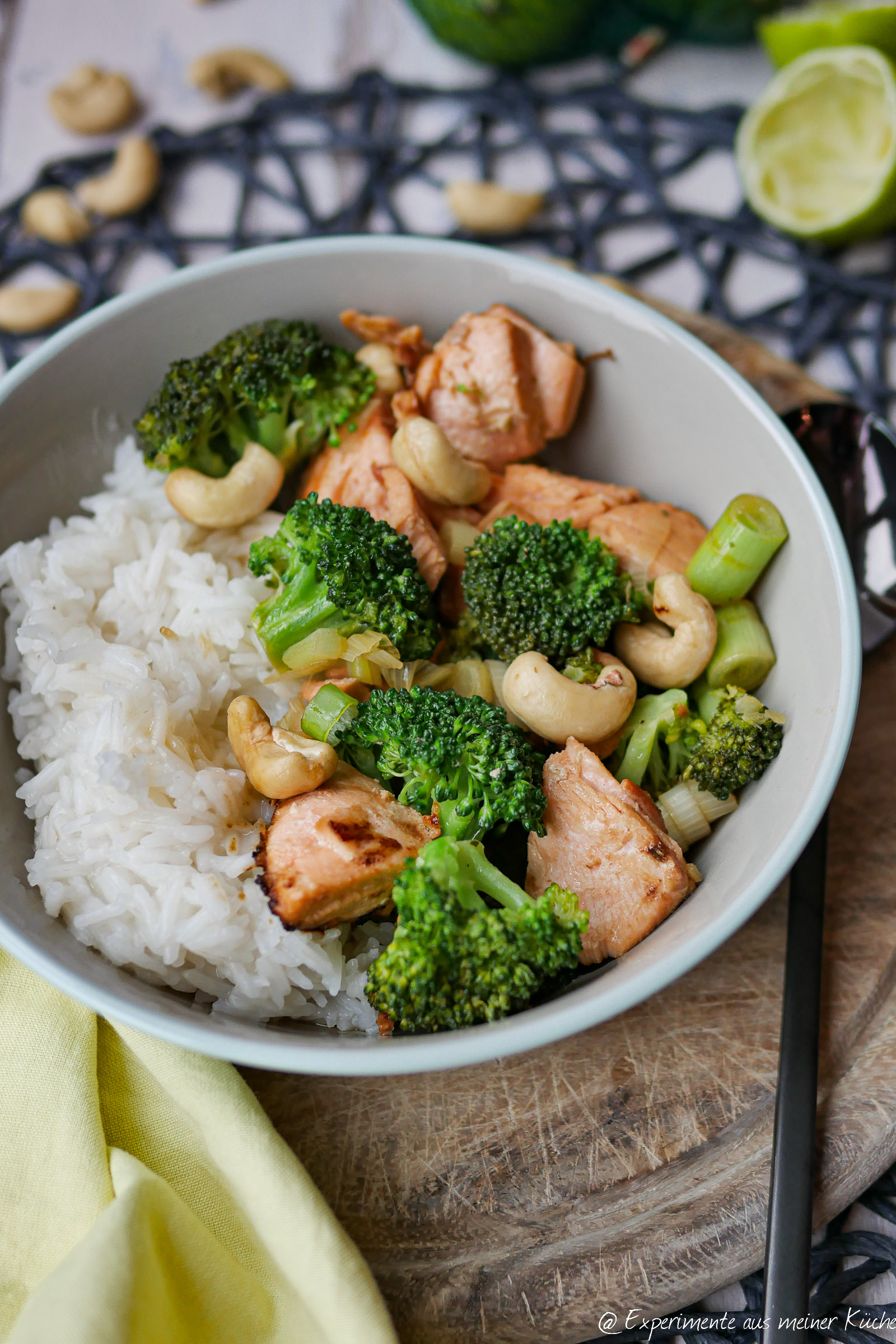 Marinierter Lachs mit Brokkoli - Experimente aus meiner Küche