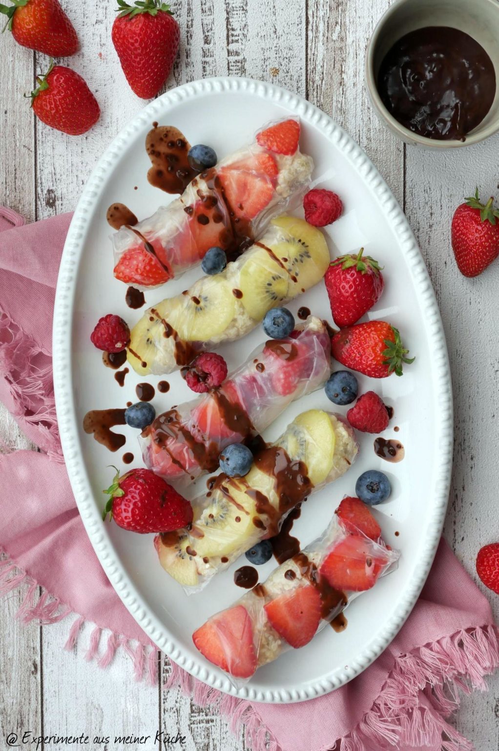 Fruchtige Sommerrollen