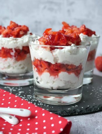 Raffaello-Erdbeer-Quark | Rezept | Essen | Dessert | Nachtisch | Weight Watchers