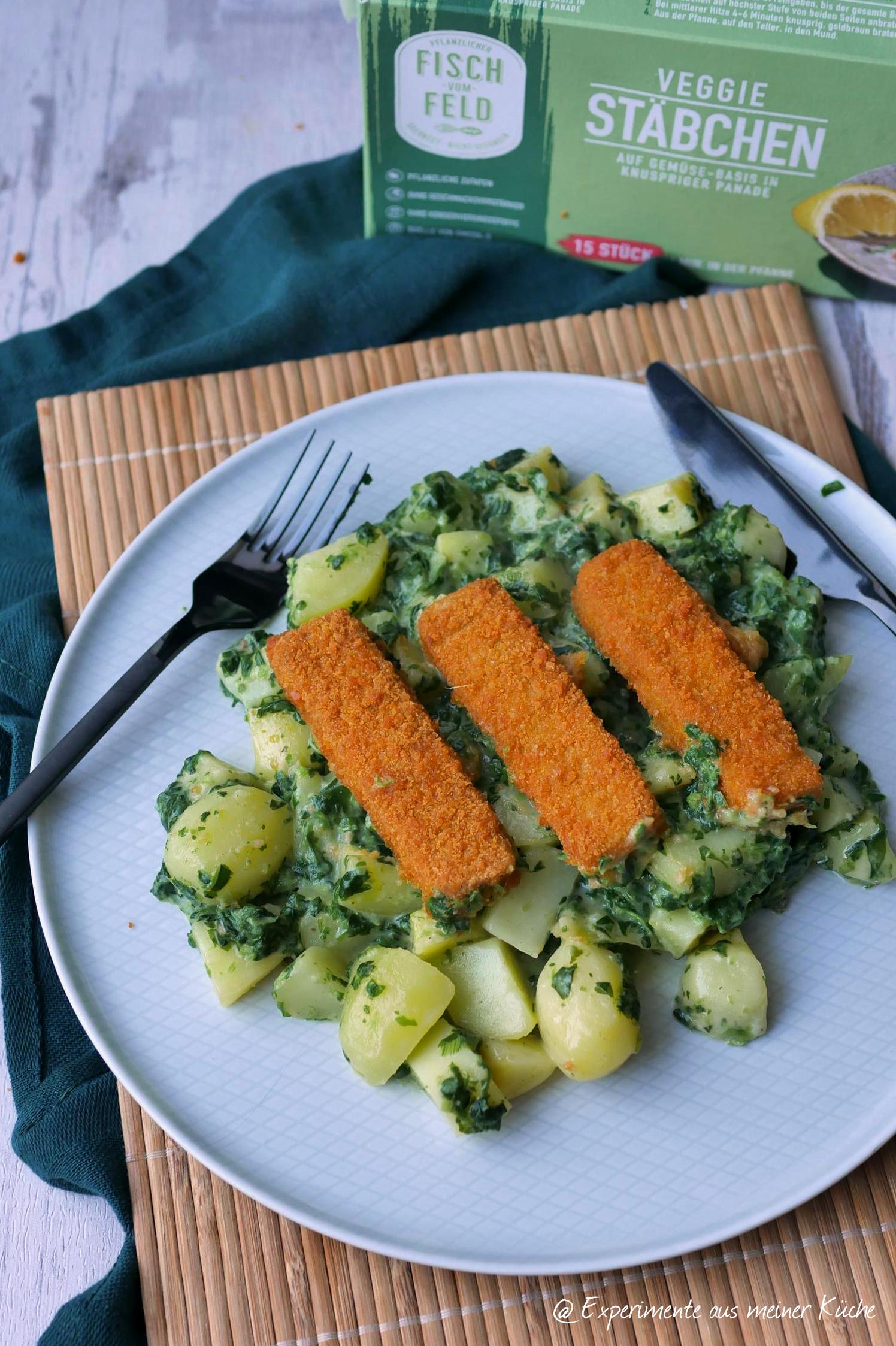 Vegetarischer Fischstäbchen Auflauf mit Spinat - Experimente aus meiner ...