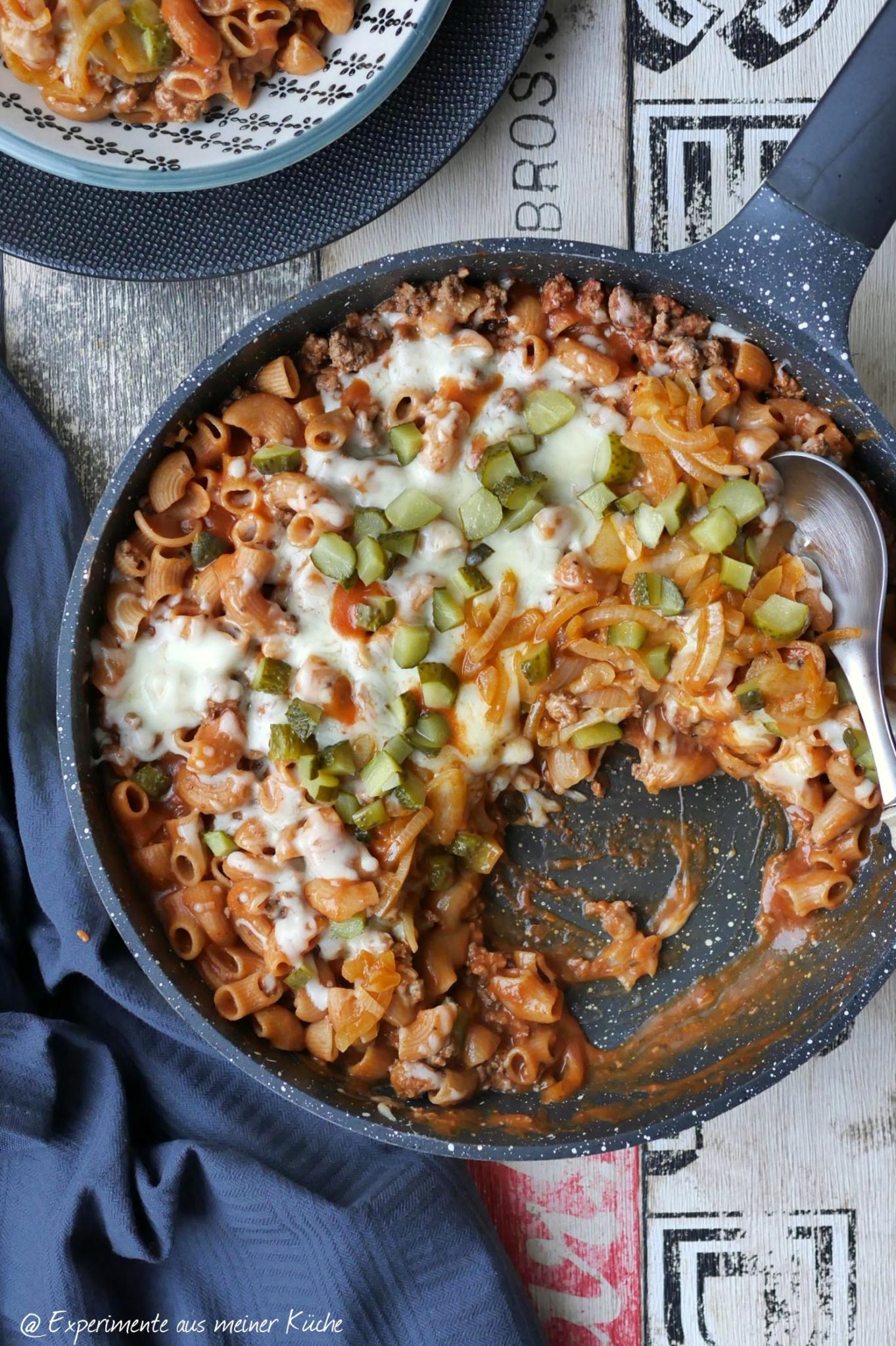Cheeseburger One Pot Pasta Experimente aus meiner Küche