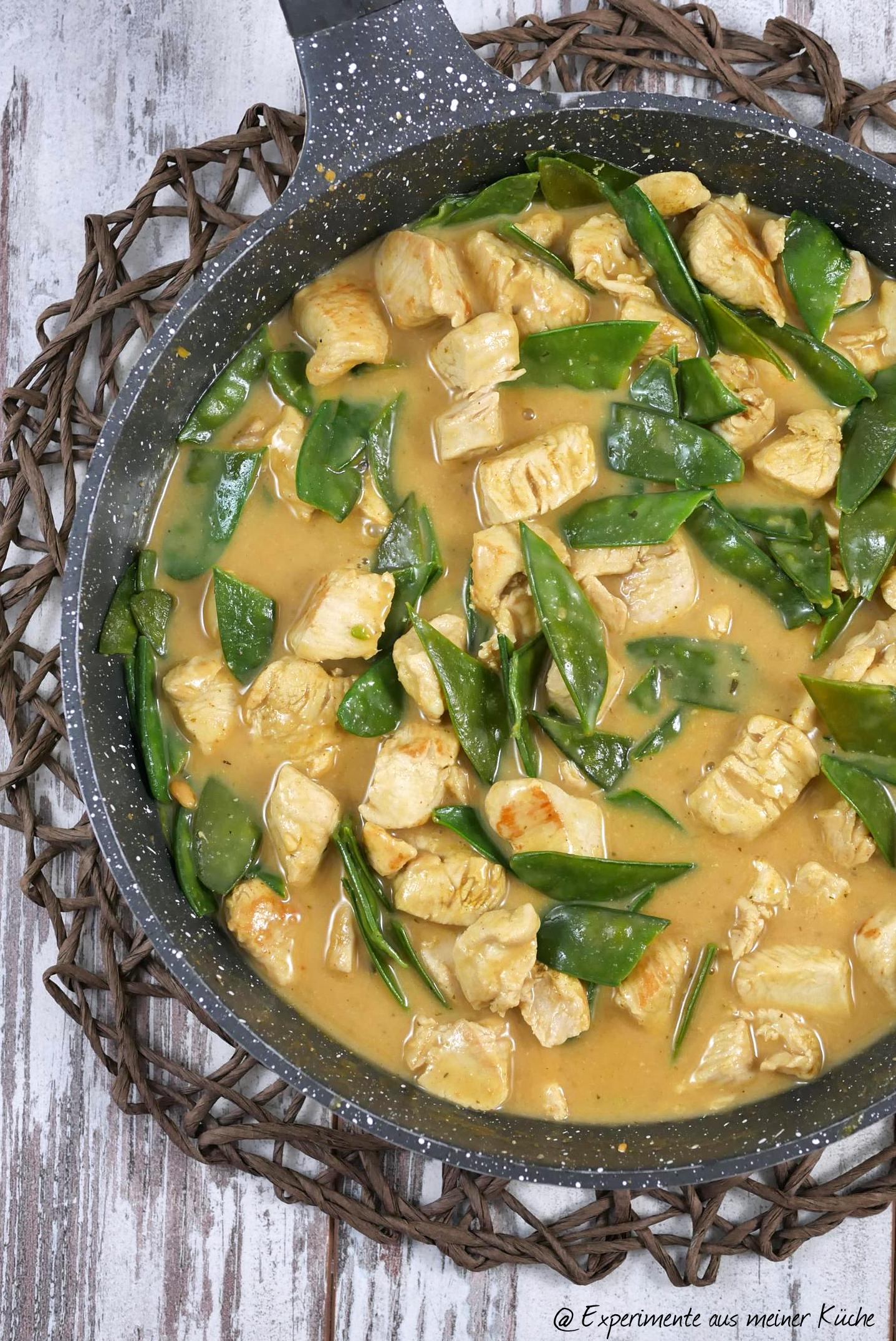 Cremiges Erdnuss-Hähnchen - Experimente aus meiner Küche