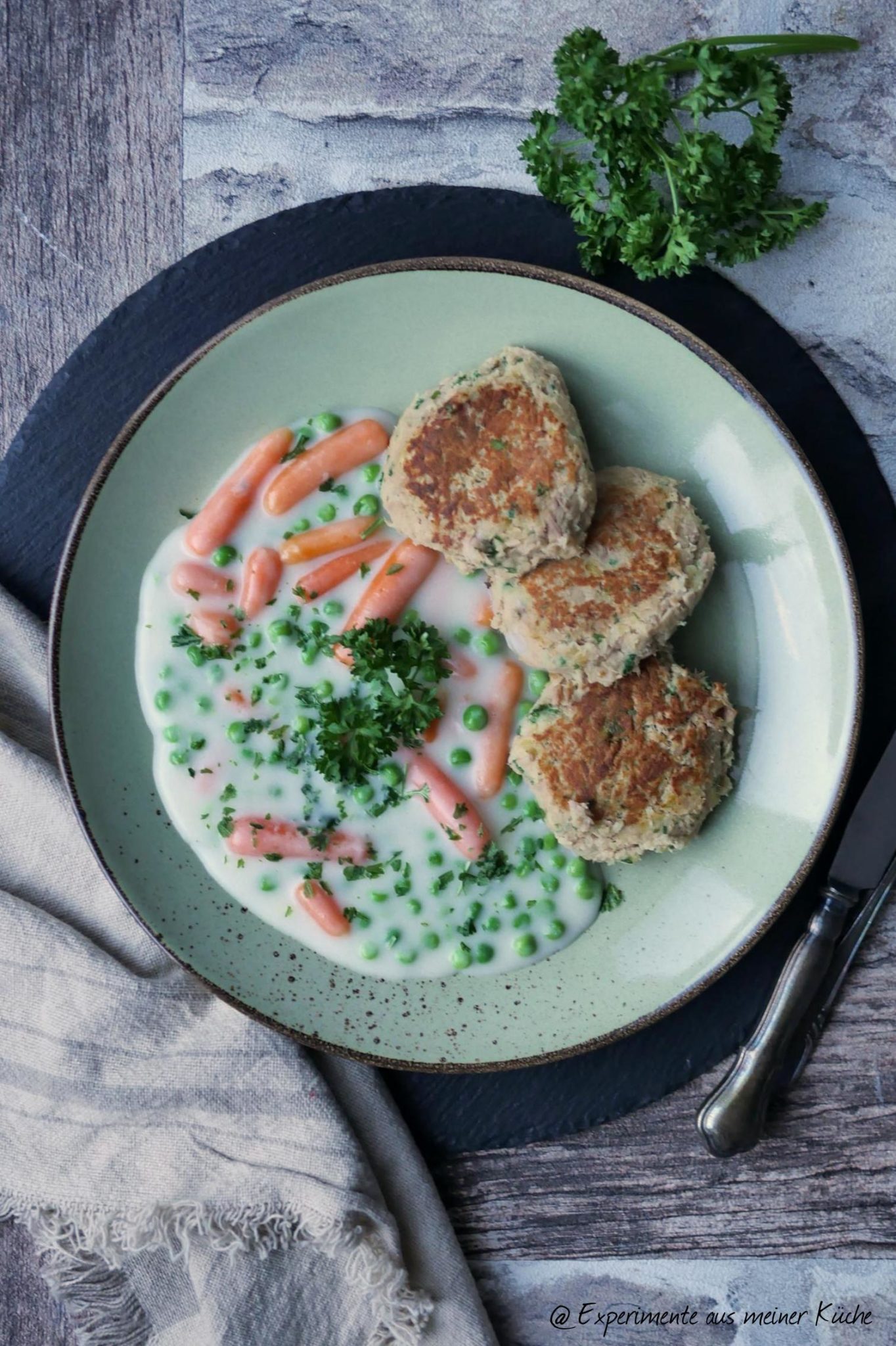 Hüttenkäse Salat mit Thunfisch Experimente aus meiner Küche