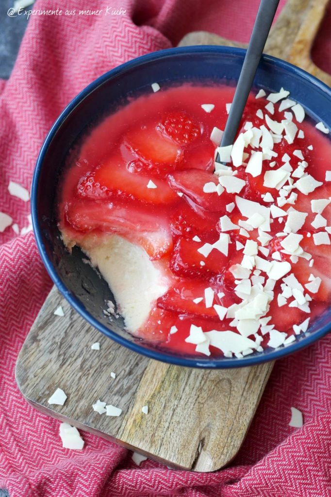 Cheesecake-Bowl mit Erdbeeren | Rezept | Dessert | Kuchen | Weight Watchers