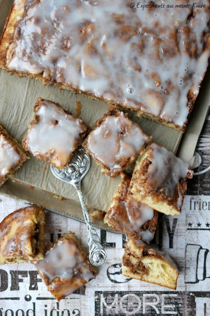 Zimtschneckenkuchen lecker und saftig