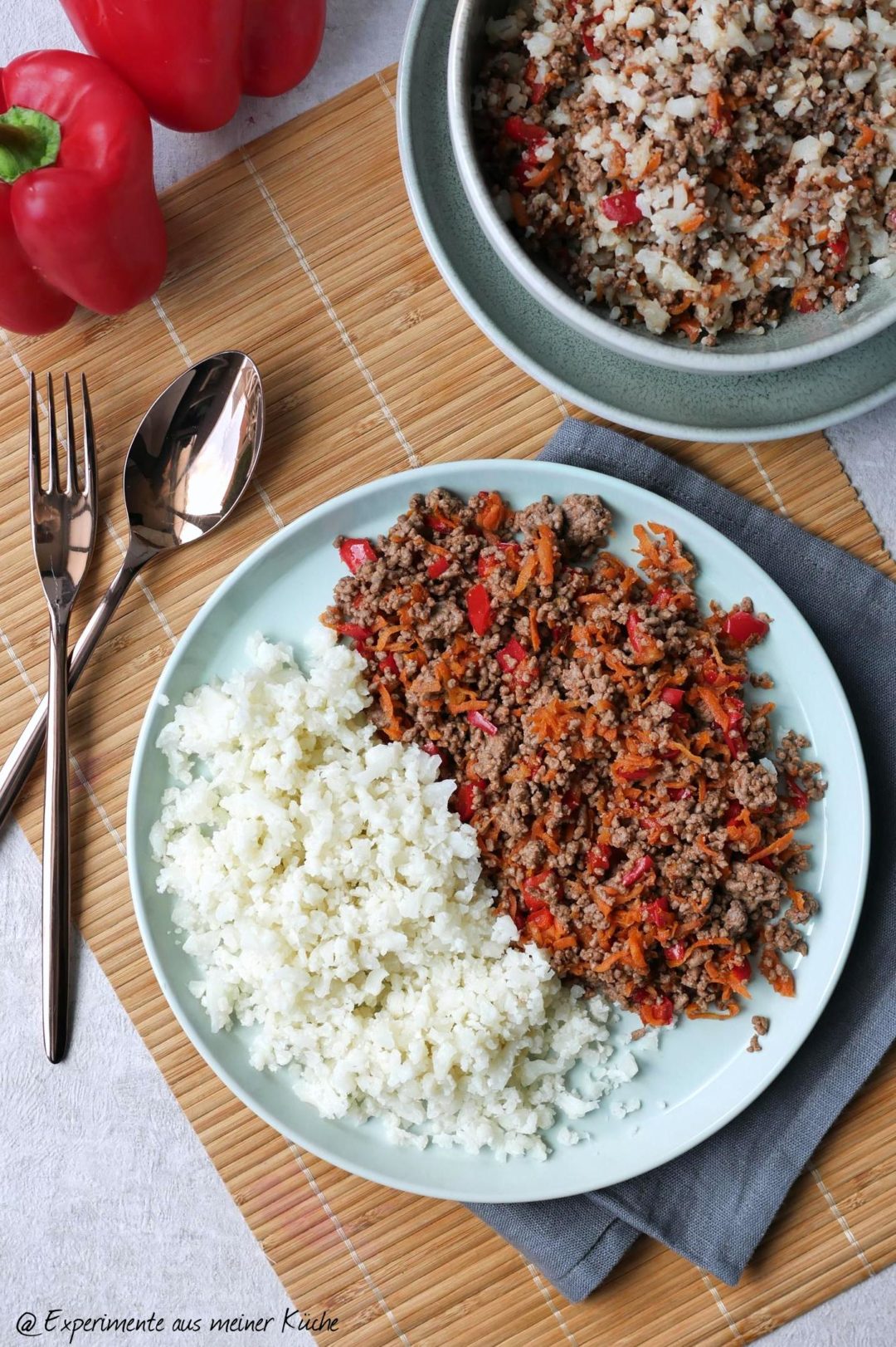 Spitzkohl mit Hackfleisch Pfanne