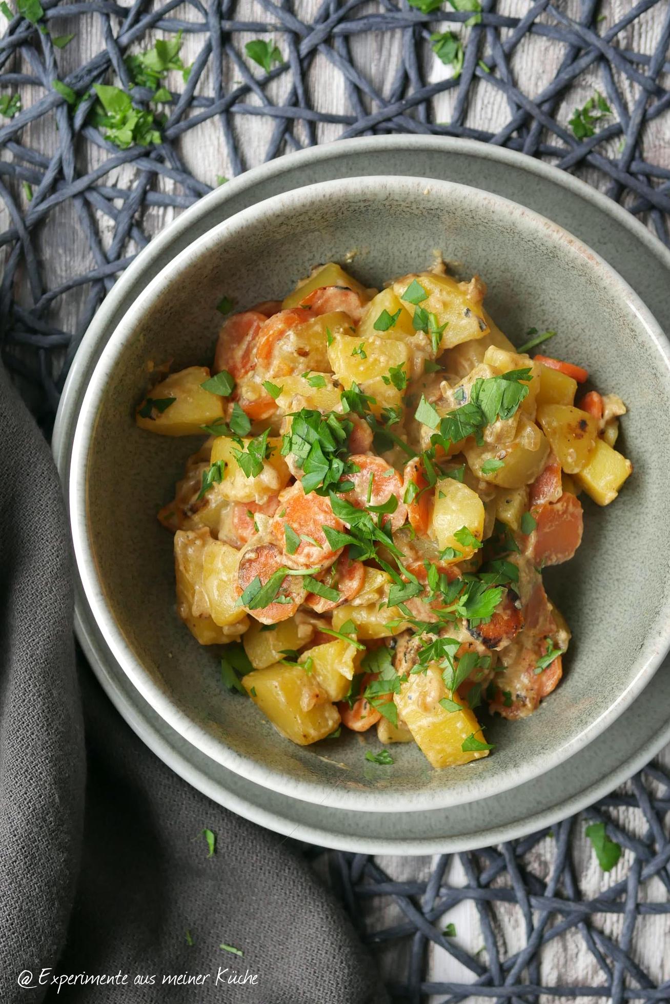 Kartoffel-Möhren-Pfanne - Experimente aus meiner Küche