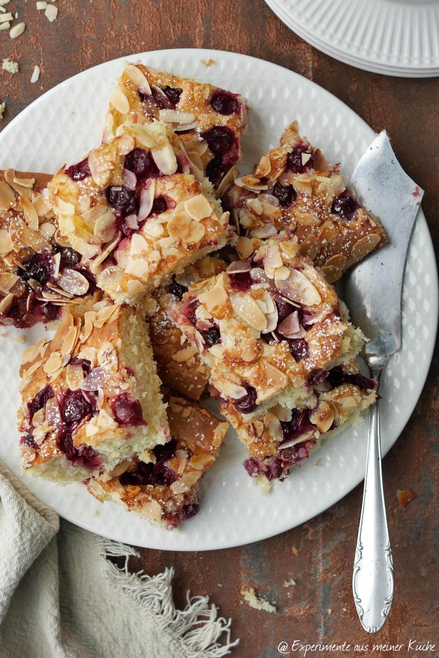 Kirschkuchen mit Mandeln - Experimente aus meiner Küche