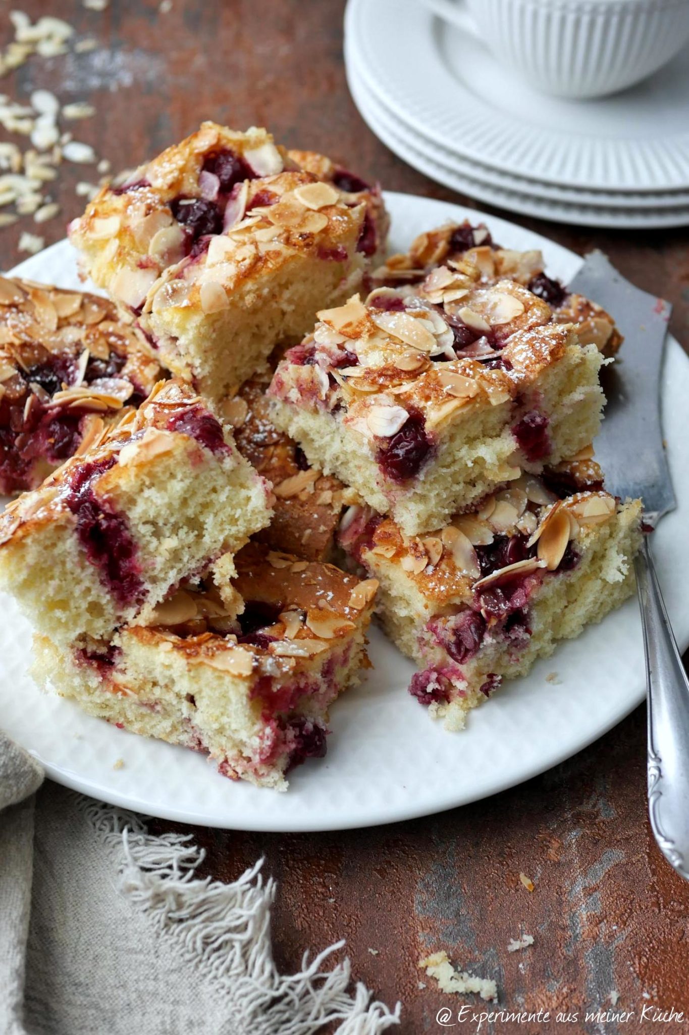 Kirschkuchen mit Mandeln - Experimente aus meiner Küche