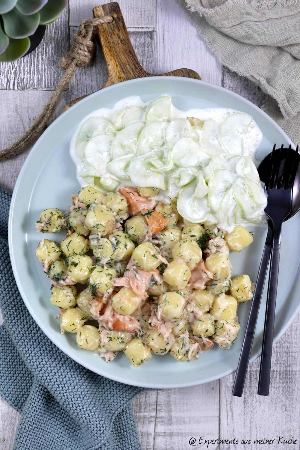 Lachs-Gnocchi-Spinat-Gratin - Experimente aus meiner Küche