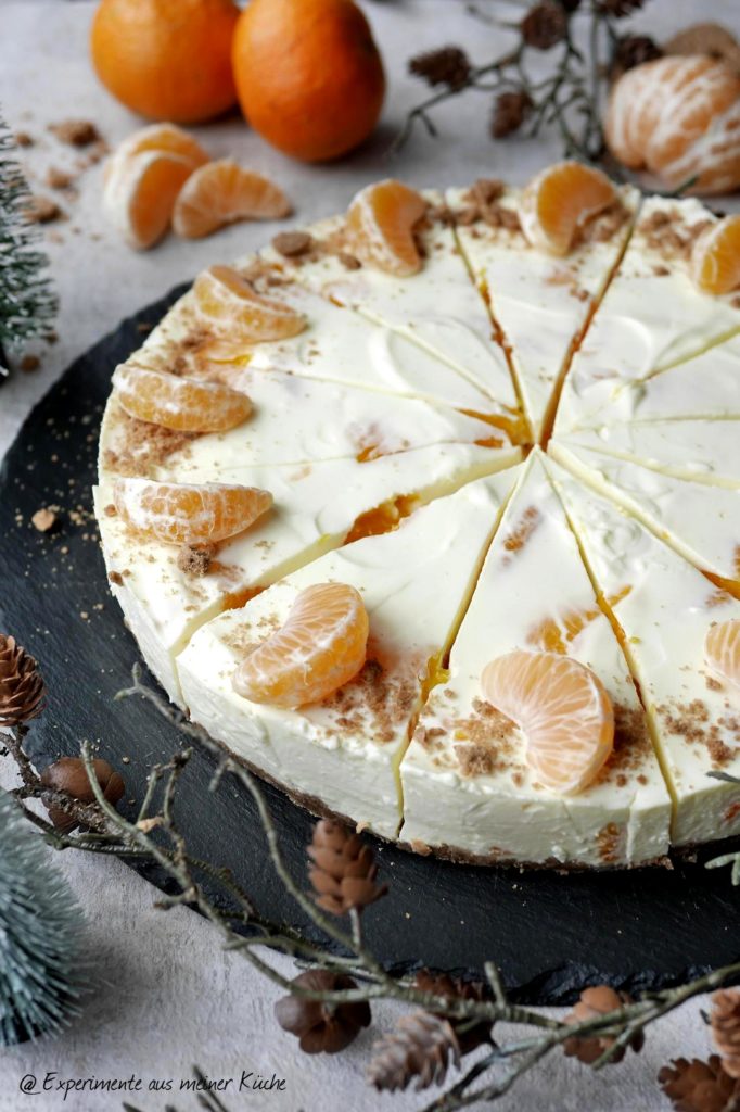 Spekulatius-Mandarinen-Torte ohne Backen | Rezept | Weihnachten | Kuchen
