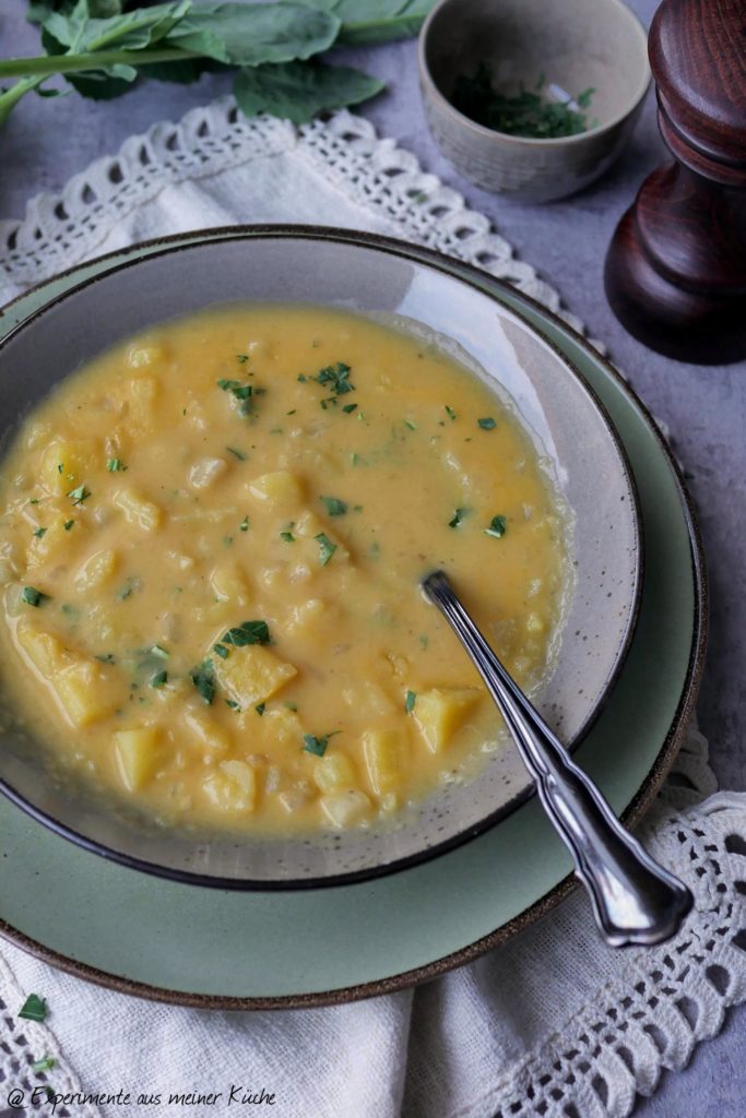 Kartoffel-Kohlrabi-Suppe mit Senf | Rezept | Essen | Kochen | Weight Watchers