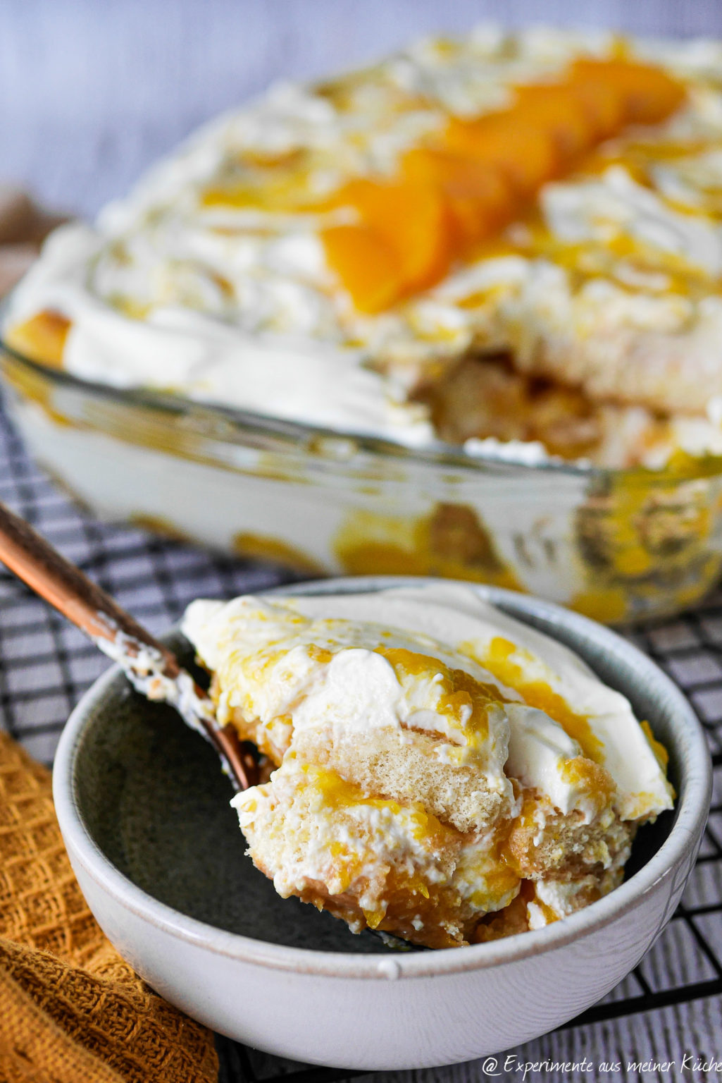 Pfirsich-Tiramisu - Experimente aus meiner Küche Pfirsich-Tiramisu - Experimente aus meiner Küche