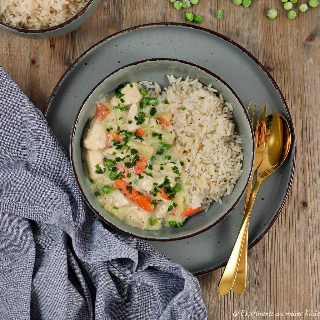 Hühnerfrikassee aus dem Ofen - Experimente aus meiner Küche