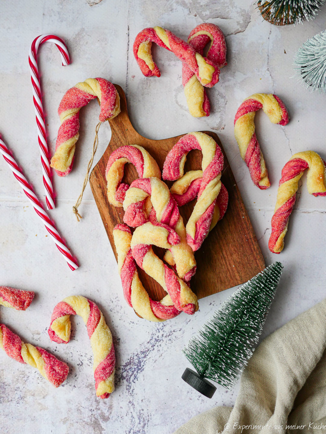 Zuckerstangen Plätzchen - Experimente aus meiner Küche