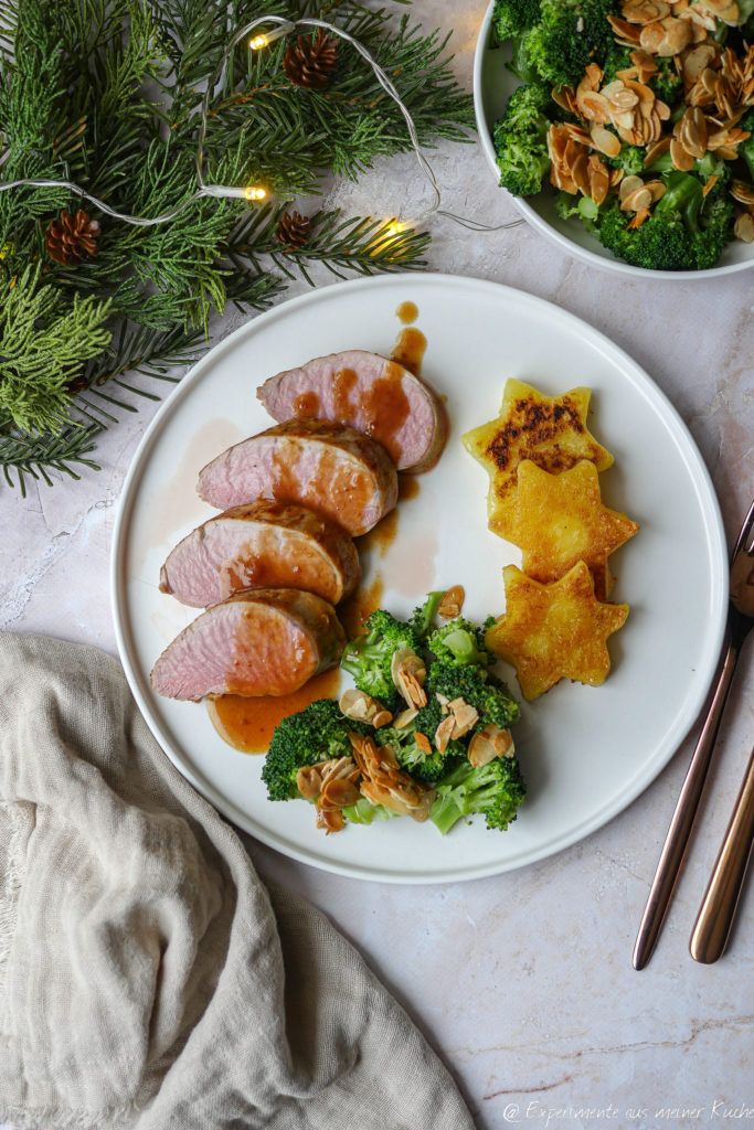Schweinefilet mit Lebkuchensauce | Rezept | Essen | Kochen | Weihnachten
