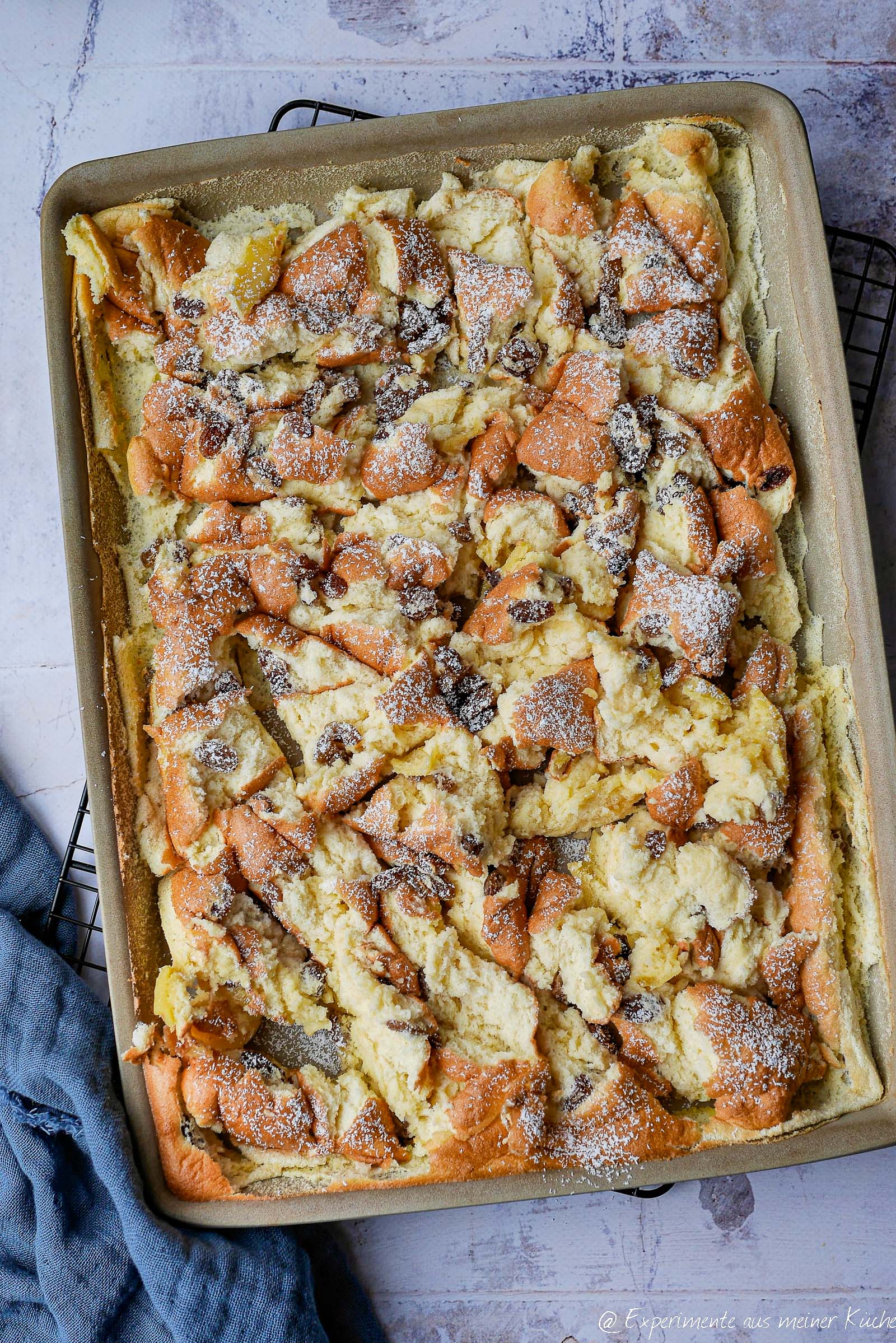 Kaiserschmarrn aus dem Ofen oder der Heißluftfritteuse Kaiserschmarrn aus dem Ofen oder der Heißluftfritteuse