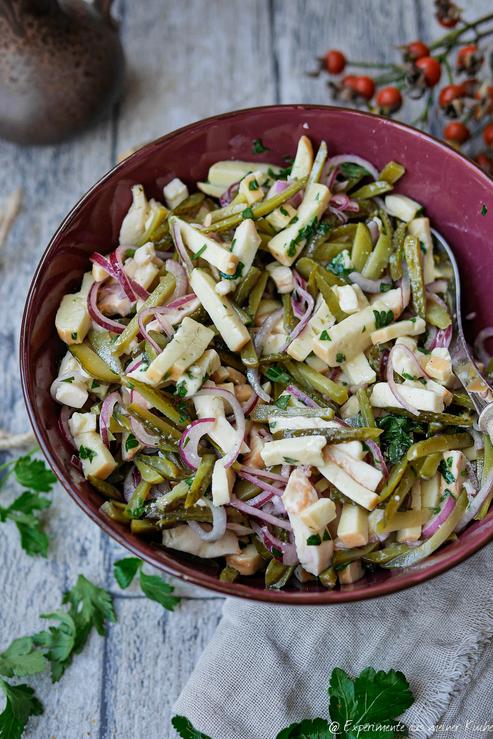Würziger Käsesalat - Experimente aus meiner Küche