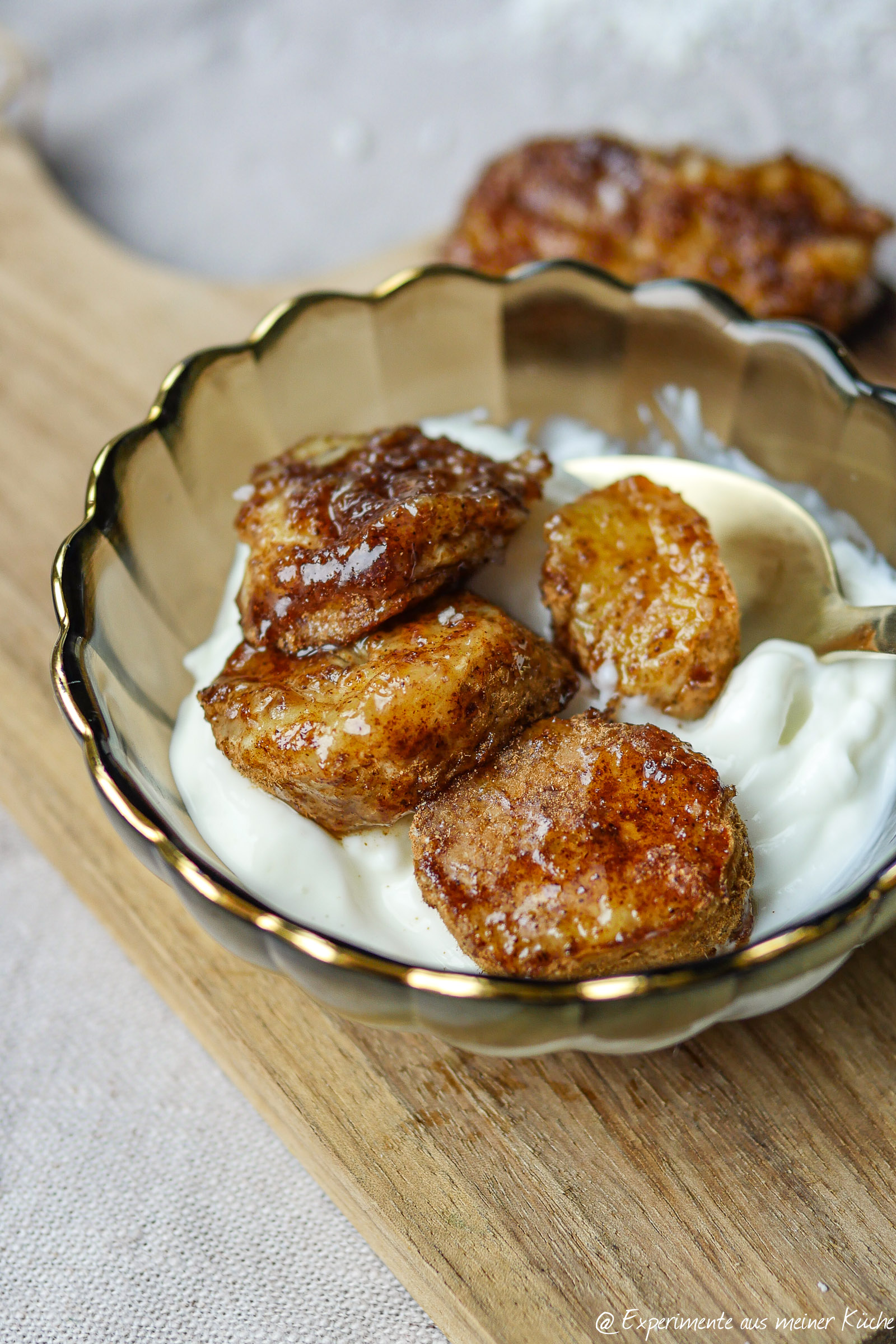 Gebackene Bananen aus der Heißluftfritteuse