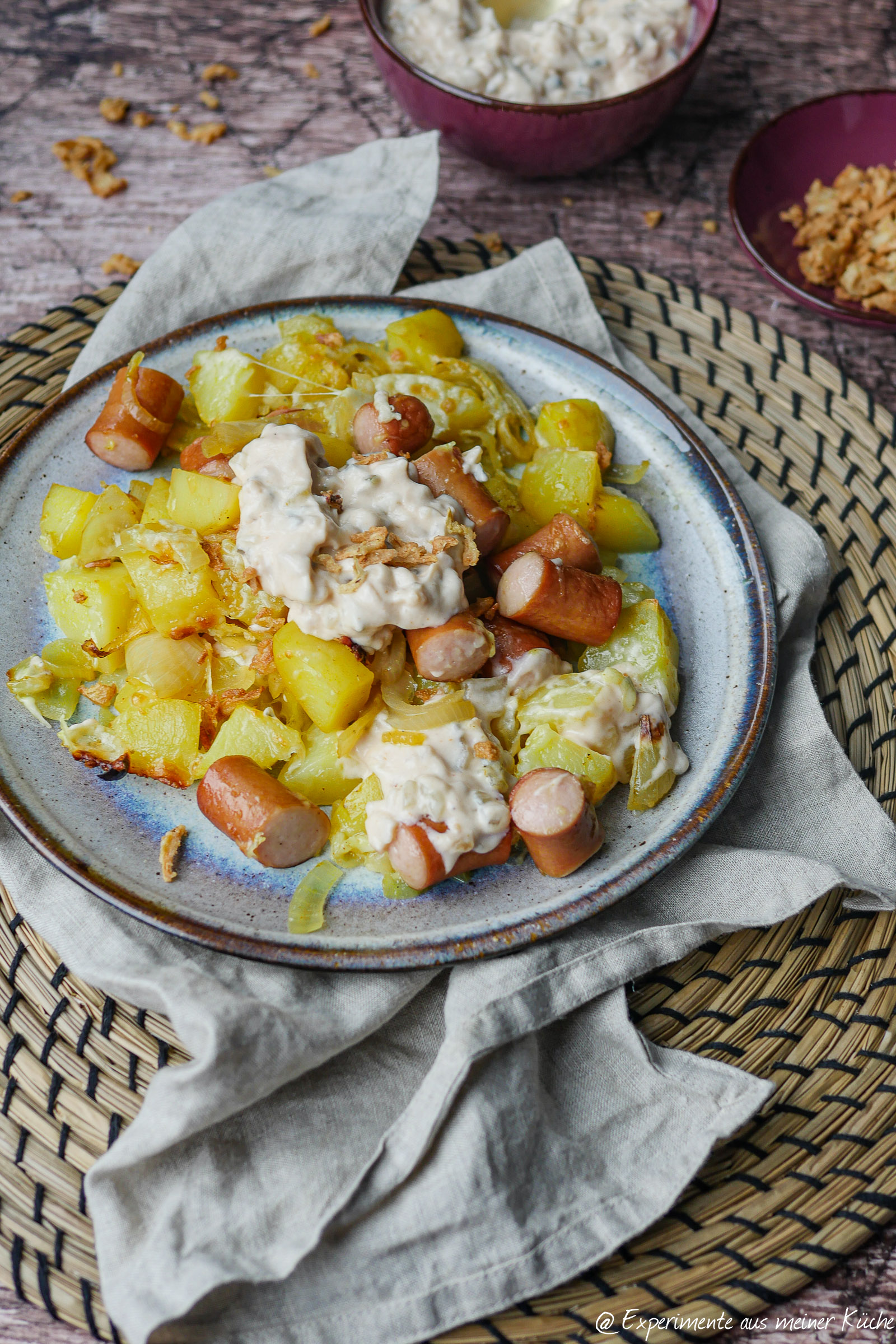 Hot Dog Kartoffel-Blech - Experimente aus meiner Küche