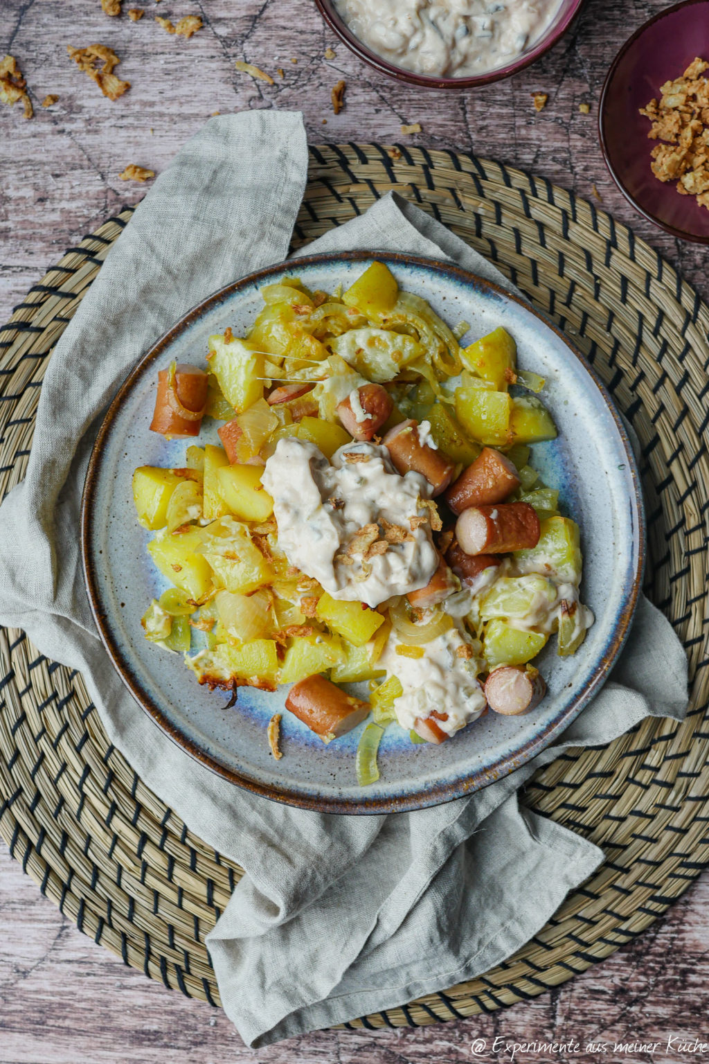 Hot Dog Kartoffel-Blech - Experimente aus meiner Küche