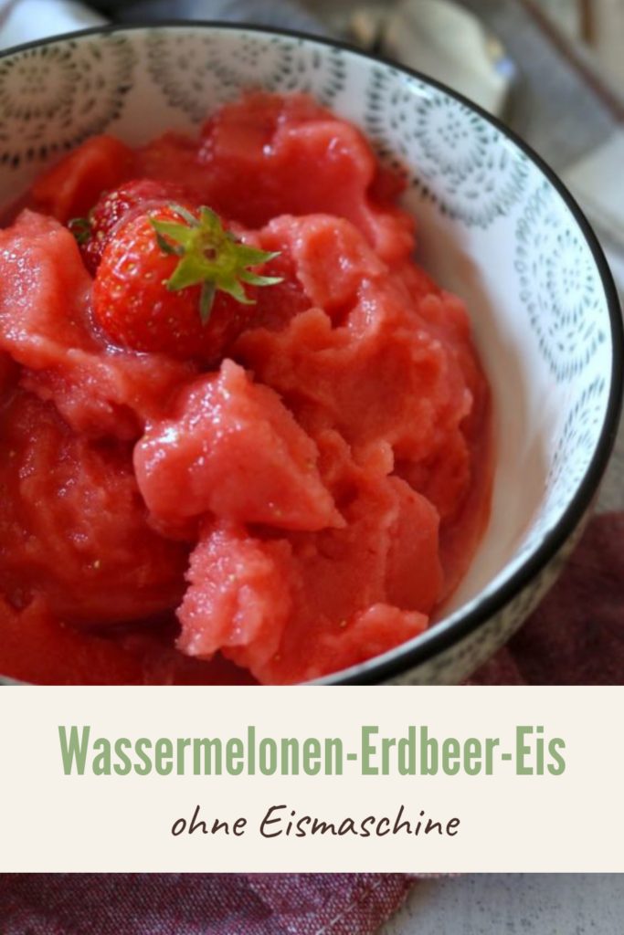 Wassermelonen-Erdbeer-Eis