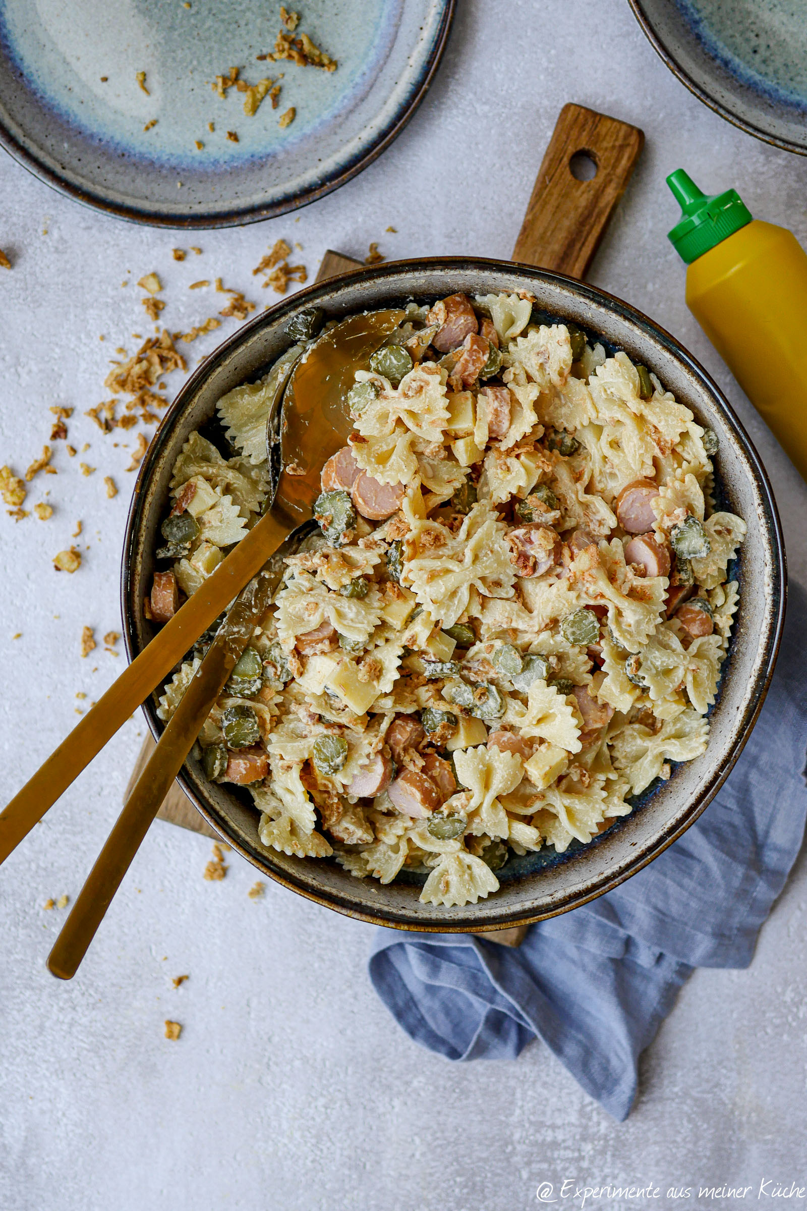 Hot Dog-Nudelsalat - Experimente aus meiner Küche