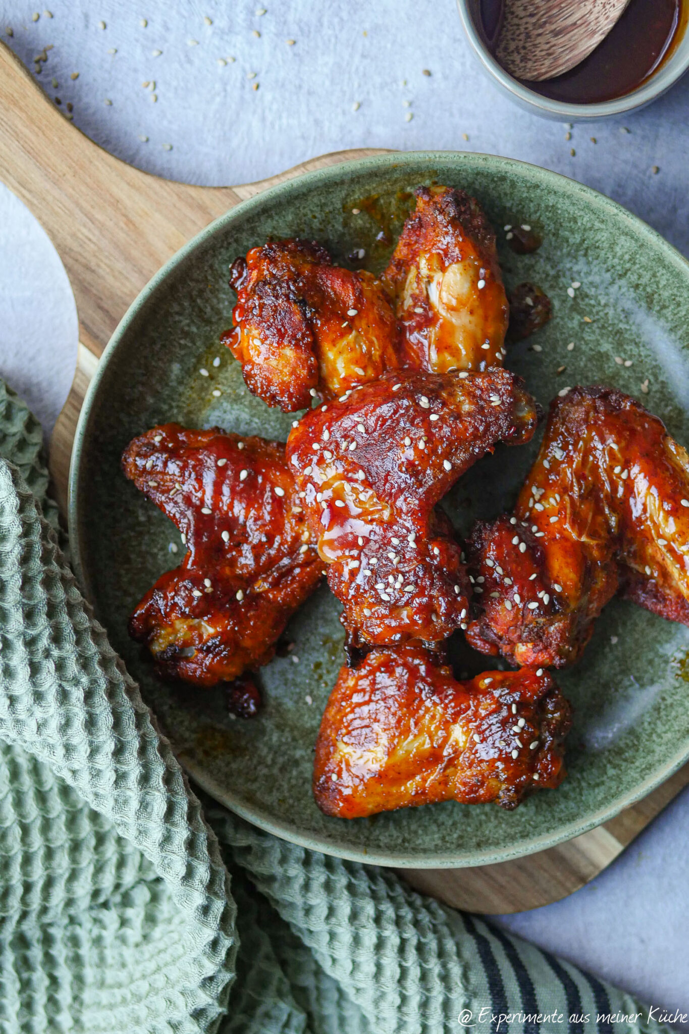 Hähnchenschenkel in der Heißluftfritteuse