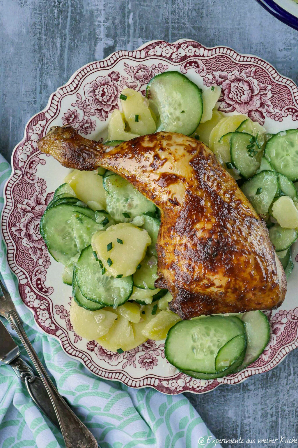 Hähnchenschenkel in der Heißluftfritteuse