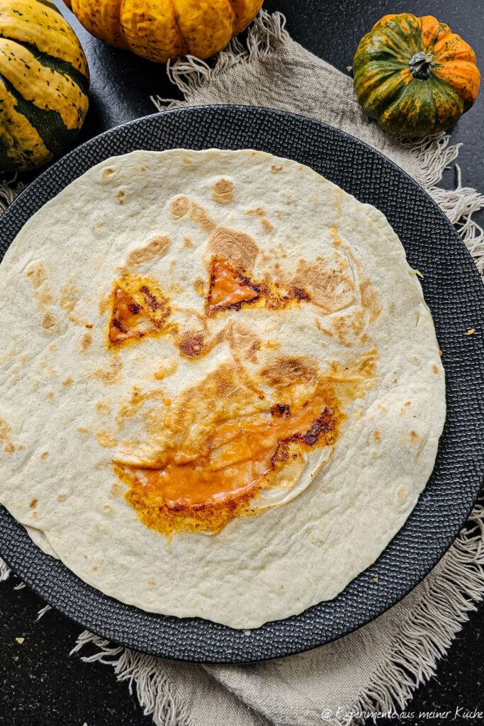  Jack-O-Lantern Quesadillas