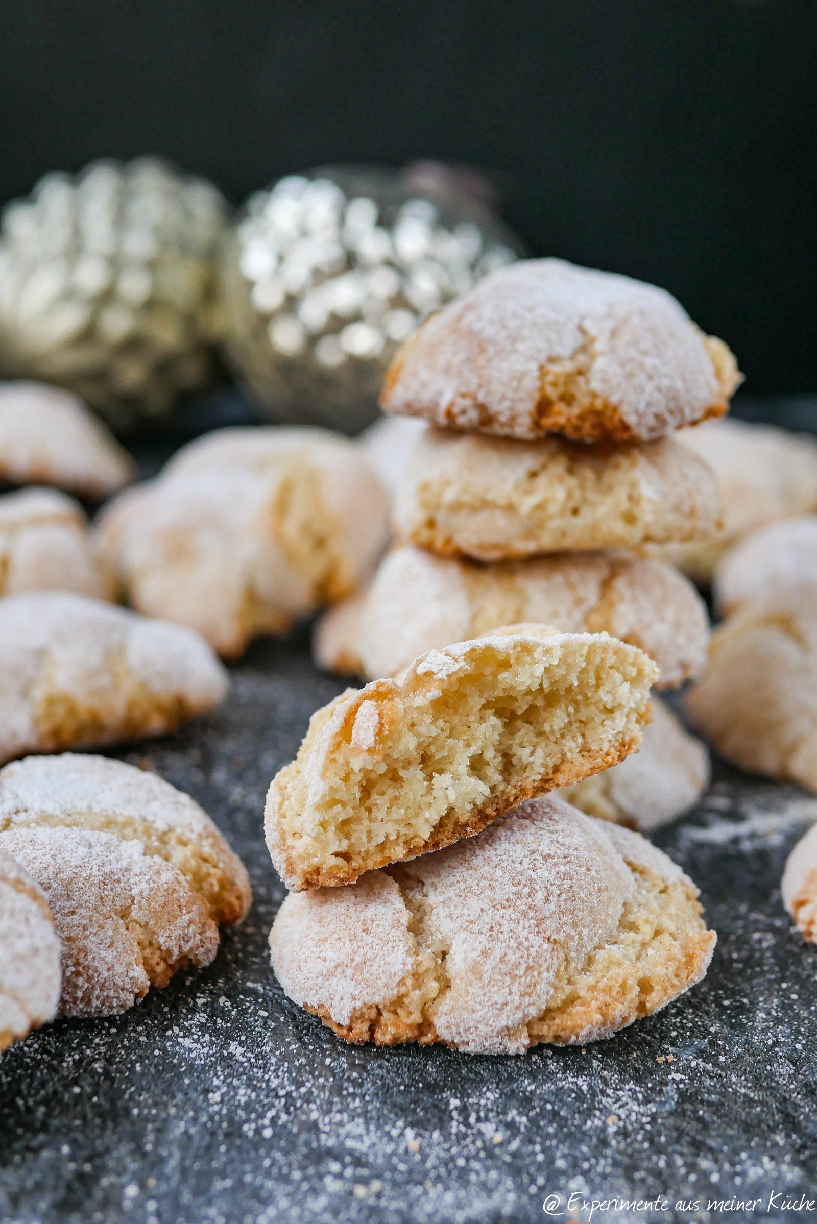 Amaretti Kekse: Italienische Zutaten Mandelmakronen 5 mit