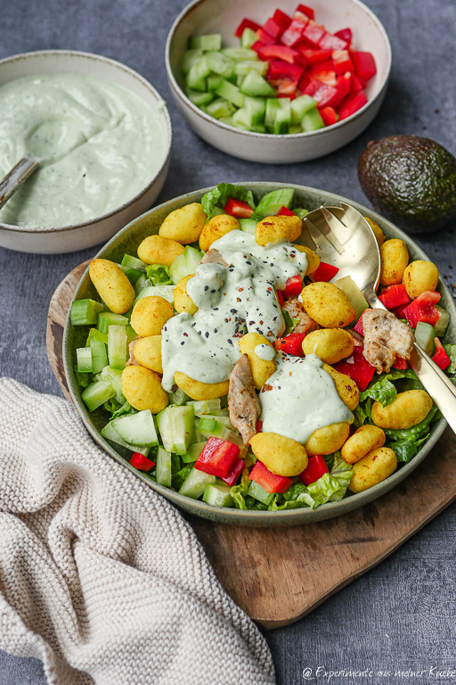 Gnocchi-Salat mit Hähnchen