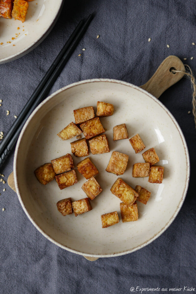 Tofu aus der Heißluftfritteuse