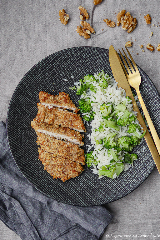 Hähnchenschnitzel mit Brokkoli-Reis