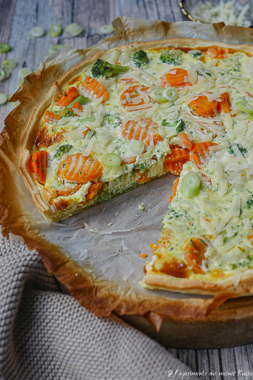 Gemüse Quiche schnell