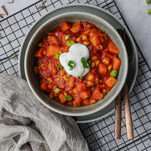 vegetarischer Kürbiseintopf