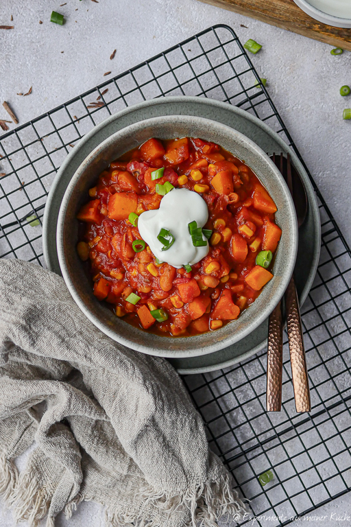 vegetarischer Kürbiseintopf