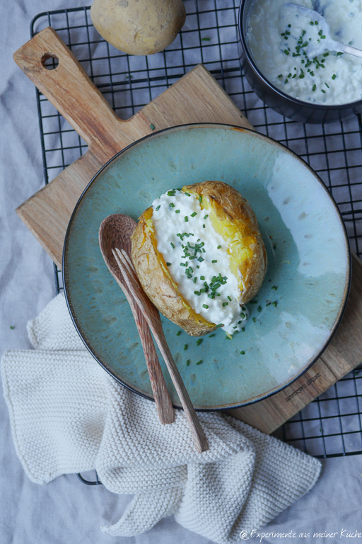 Folienkartoffel mit Hüttenkäse