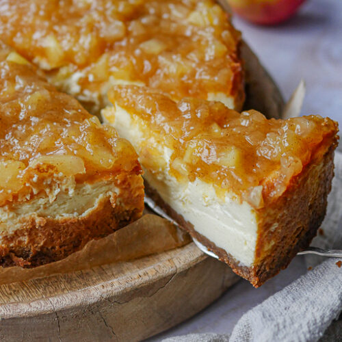 Käsekuchen mit Apfel