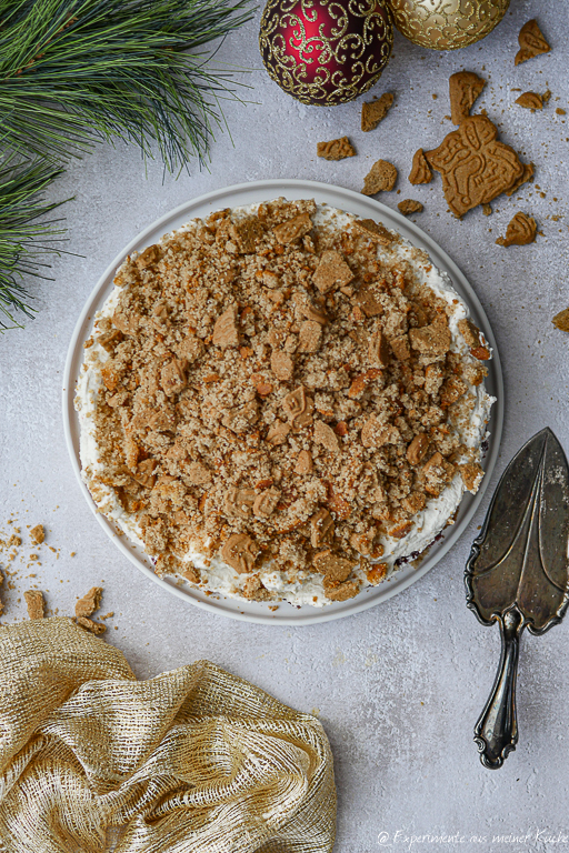 Rezept für Spekulatius Torte mit Kirschen