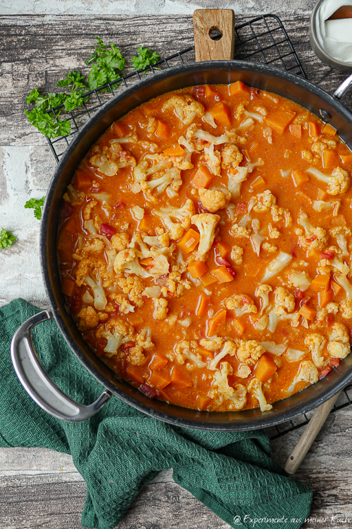 Blumenkohl-Curry mit Kokosmilch