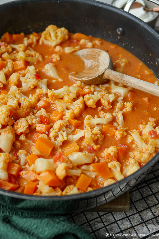 Blumenkohl Curry mit Kokosmilch