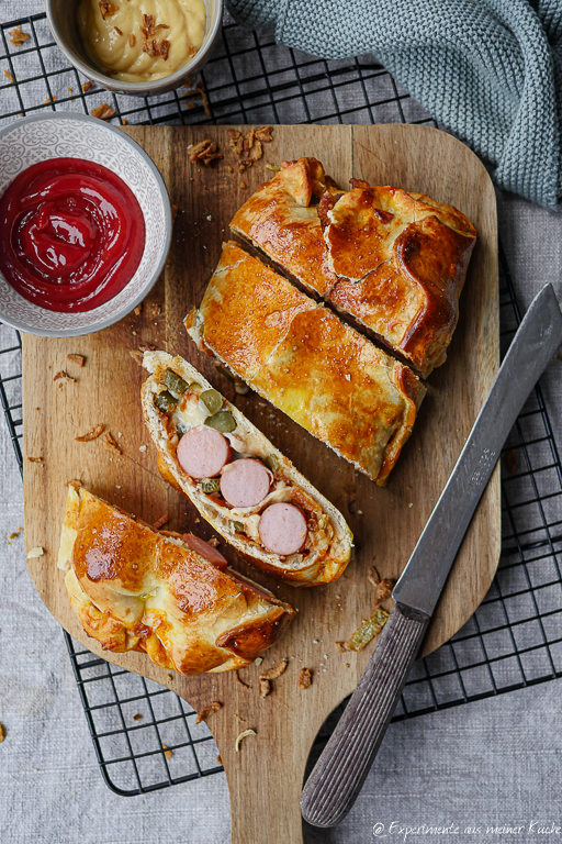 Hot Dog Pizza Rolle