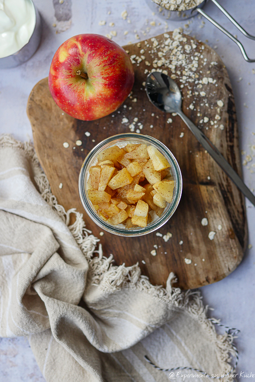 Overnight Oats mit Bratapfel